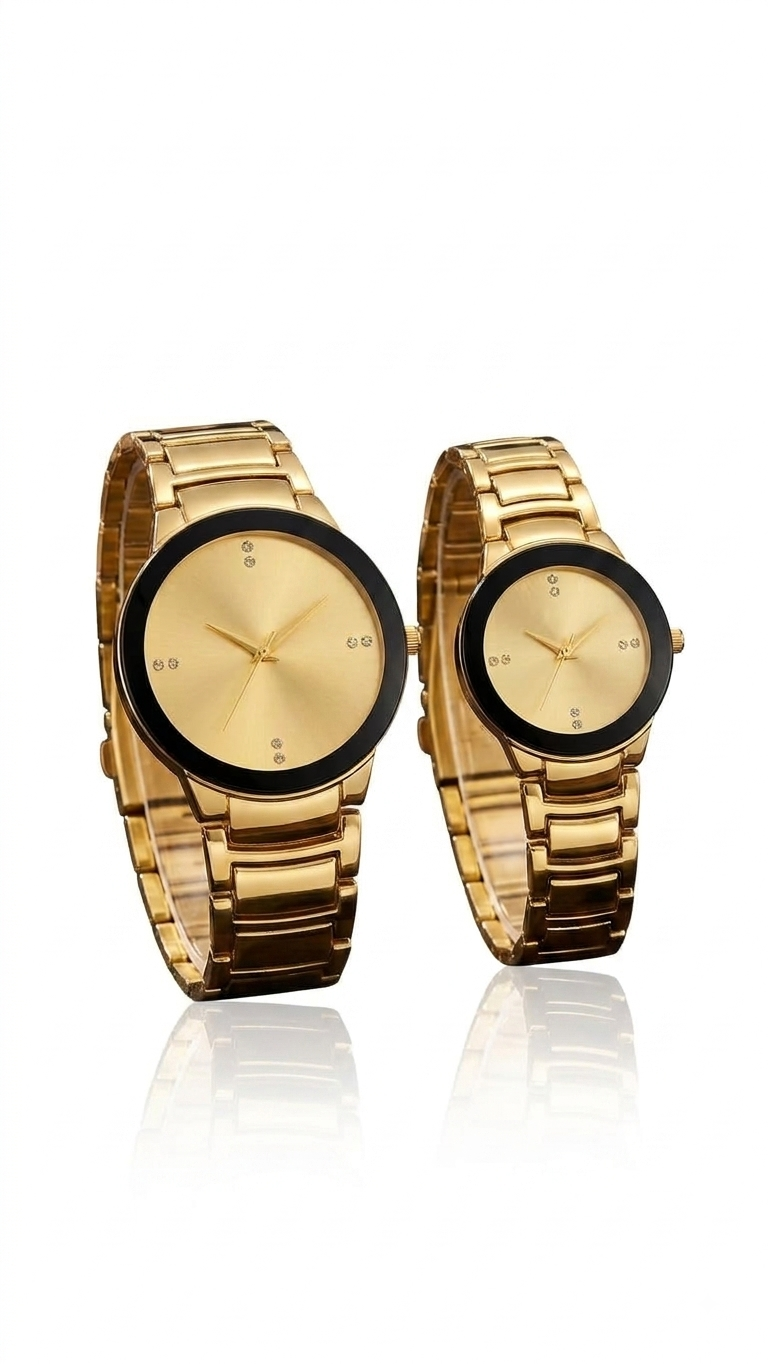 IW-028-Solace Gold Couple Watches